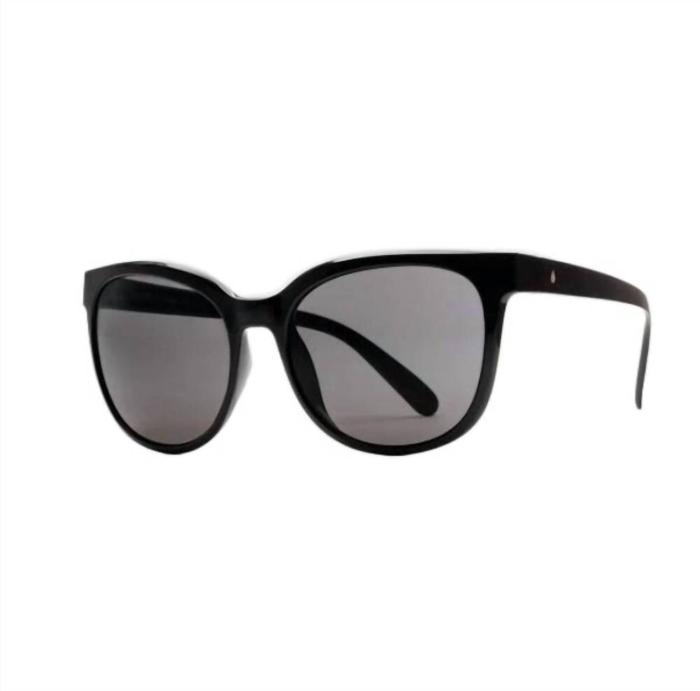 NEW VOLCOM women's garden sunglasses in gloss black grey